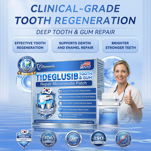 𝐆𝐥𝐢𝐦𝐦𝐞𝐫𝐥𝐲® 𝐓𝐢𝐝𝐞𝐠𝐥𝐮𝐬𝐢𝐛 𝐓𝐨𝐨𝐭𝐡 & 𝐆𝐮𝐦 𝐑𝐞𝐩𝐚𝐢𝐫 𝐌𝐢𝐜𝐫𝐨𝐧𝐞𝐞𝐝𝐥𝐞 𝐏𝐚𝐭𝐜𝐡 | 𝐀𝐝𝐯𝐚𝐧𝐜𝐞𝐝 𝐒𝐭𝐞𝐦-𝐂𝐞𝐥𝐥 𝐀𝐜𝐭𝐢𝐯𝐚𝐭𝐢𝐨𝐧 𝐓𝐞𝐞𝐭𝐡 𝐒𝐭𝐫𝐢𝐩𝐬 (𝐑𝐞𝐛𝐮𝐢𝐥𝐝 𝐄𝐧𝐚𝐦𝐞𝐥 & 𝐃𝐞𝐧𝐭𝐢𝐧 • 𝐒𝐭𝐫𝐞𝐧𝐠𝐭𝐡𝐞𝐧 𝐆𝐮𝐦𝐬 • 𝐄𝐫𝐚𝐝𝐢𝐜𝐚𝐭𝐞 𝐓𝐚𝐫𝐭𝐚𝐫 & 𝐎𝐝𝐨𝐫 • 𝐒𝐭𝐨𝐩 𝐓𝐨𝐨𝐭𝐡 𝐒𝐞𝐧𝐬𝐢𝐭𝐢𝐯𝐢𝐭𝐲) 🌿