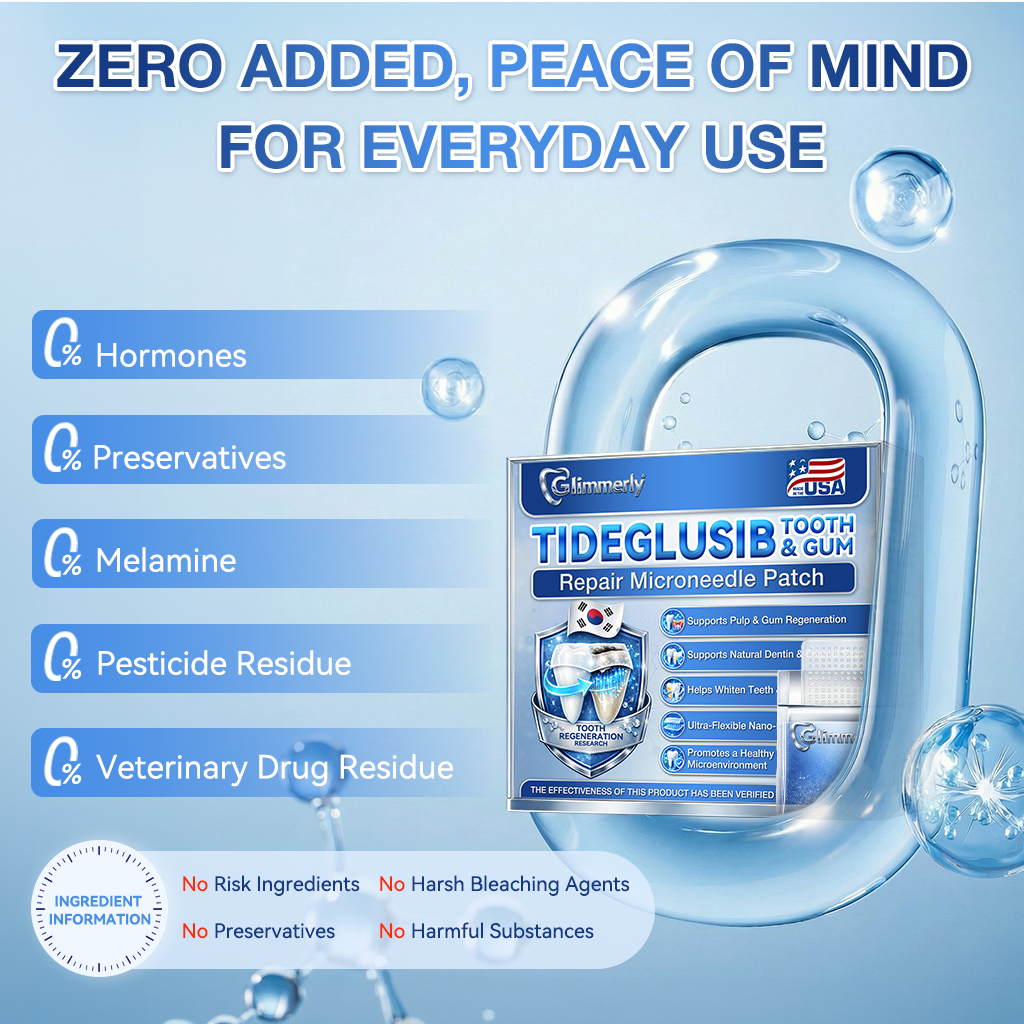 𝐆𝐥𝐢𝐦𝐦𝐞𝐫𝐥𝐲® 𝐓𝐢𝐝𝐞𝐠𝐥𝐮𝐬𝐢𝐛 𝐓𝐨𝐨𝐭𝐡 & 𝐆𝐮𝐦 𝐑𝐞𝐩𝐚𝐢𝐫 𝐌𝐢𝐜𝐫𝐨𝐧𝐞𝐞𝐝𝐥𝐞 𝐏𝐚𝐭𝐜𝐡 | 𝐀𝐝𝐯𝐚𝐧𝐜𝐞𝐝 𝐒𝐭𝐞𝐦-𝐂𝐞𝐥𝐥 𝐀𝐜𝐭𝐢𝐯𝐚𝐭𝐢𝐨𝐧 𝐓𝐞𝐞𝐭𝐡 𝐒𝐭𝐫𝐢𝐩𝐬 (𝐑𝐞𝐛𝐮𝐢𝐥𝐝 𝐄𝐧𝐚𝐦𝐞𝐥 & 𝐃𝐞𝐧𝐭𝐢𝐧 • 𝐒𝐭𝐫𝐞𝐧𝐠𝐭𝐡𝐞𝐧 𝐆𝐮𝐦𝐬 • 𝐄𝐫𝐚𝐝𝐢𝐜𝐚𝐭𝐞 𝐓𝐚𝐫𝐭𝐚𝐫 & 𝐎𝐝𝐨𝐫 • 𝐒𝐭𝐨𝐩 𝐓𝐨𝐨𝐭𝐡 𝐒𝐞𝐧𝐬𝐢𝐭𝐢𝐯𝐢𝐭𝐲) 🌿