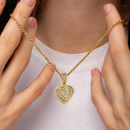 【LAST DAY 49% OFF】Hip Hop Heart Necklace