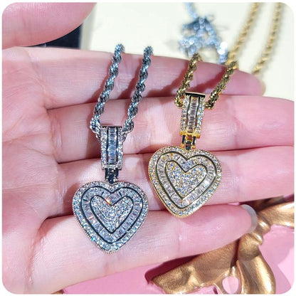【LAST DAY 49% OFF】Hip Hop Heart Necklace