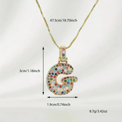 【LAST DAY 49% OFF】Bubble Letter Necklace