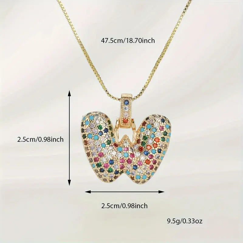 【LAST DAY 49% OFF】Bubble Letter Necklace