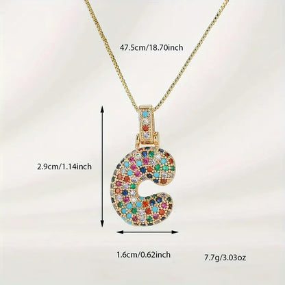 【LAST DAY 49% OFF】Bubble Letter Necklace