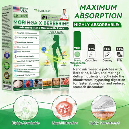 𝗟𝘂𝘅𝗮𝗿𝗶𝘀𝗲® 𝗢𝗳𝗳𝗶𝗰𝗶𝗮𝗹 𝗦𝘁𝗼𝗿𝗲 | 𝗠𝗼𝗿𝗶𝗻𝗴𝗮 & 𝗕𝗲𝗿𝗯𝗲𝗿𝗶𝗻𝗲 𝟭𝟬-𝗜𝗡-𝟭 𝗔𝗱𝘃𝗮𝗻𝗰𝗲𝗱 𝗡𝗮𝗻𝗼 𝗠𝗶𝗰𝗿𝗼𝗻𝗲𝗲𝗱𝗹𝗲 𝗣𝗮𝘁𝗰𝗵 (𝗢𝗻𝗰𝗲 𝗮 𝗗𝗮𝘆 - 𝗩𝗶𝘀𝗶𝗯𝗹𝗲 𝗥𝗲𝘀𝘂𝗹𝘁𝘀 𝗶𝗻 𝗝𝘂𝘀𝘁 𝟳 𝗗𝗮𝘆𝘀) 🩹